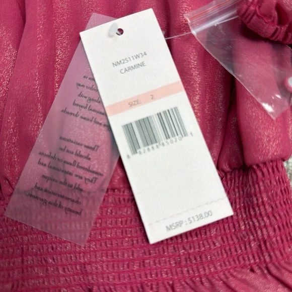 Nanette Lepore Elegant Pink Women’s Dress. NWT. Size 2 - Picture 3 of 5